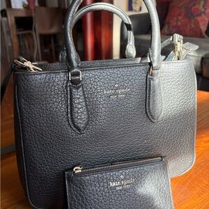 Kate Spade Leighton Black Leather Purse and Wallet set. BRAND NEW WITH TAGS